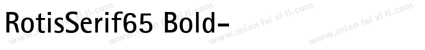 RotisSerif65 Bold字体转换